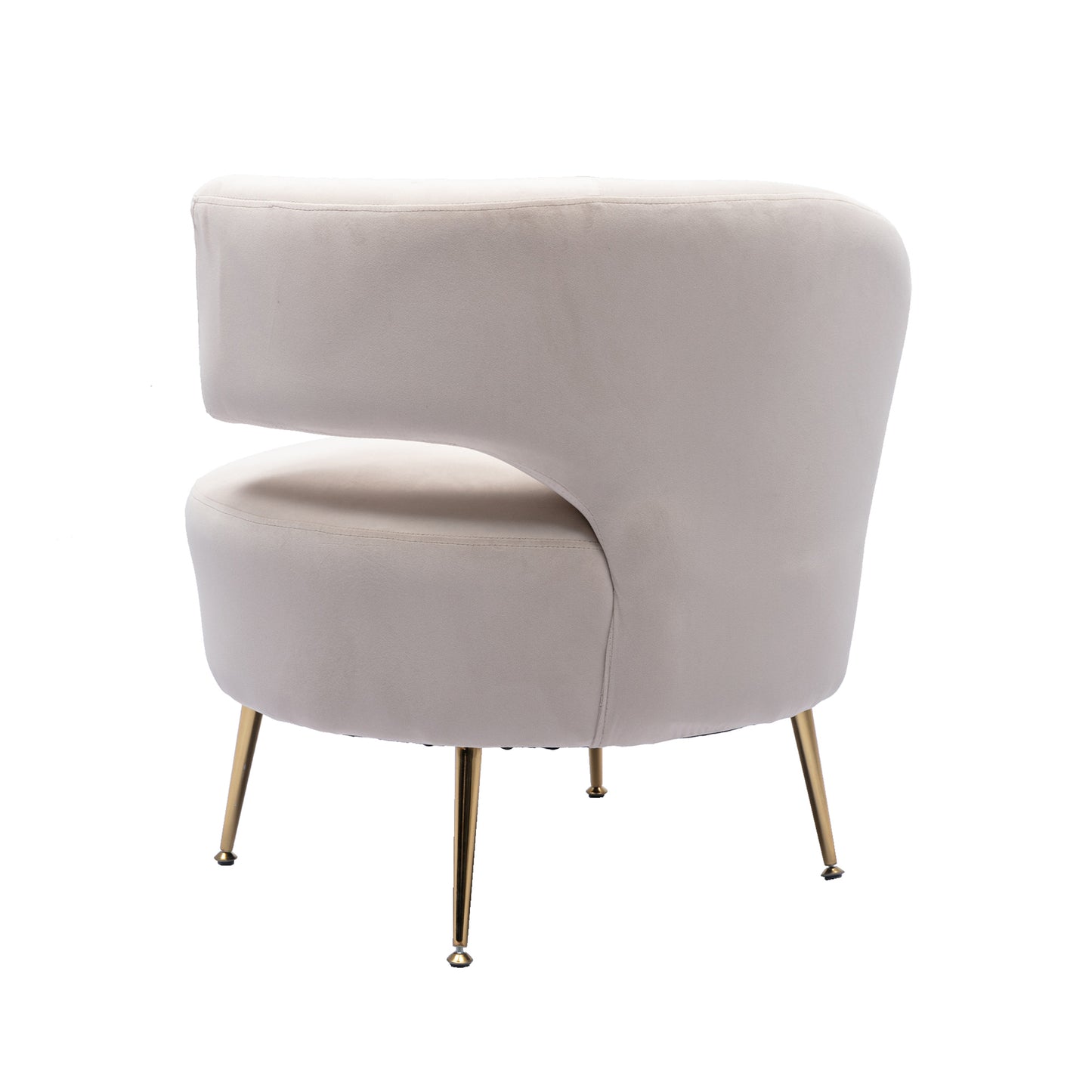 Owen Left Arm Beige Accent Chair