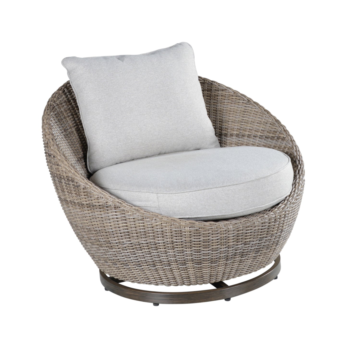 Cozy Swivel Woven Outdoor Set