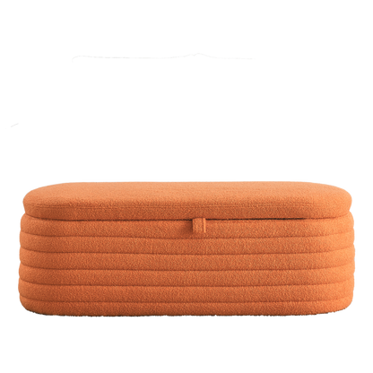 Alfie Storage Bench (teddy orange)