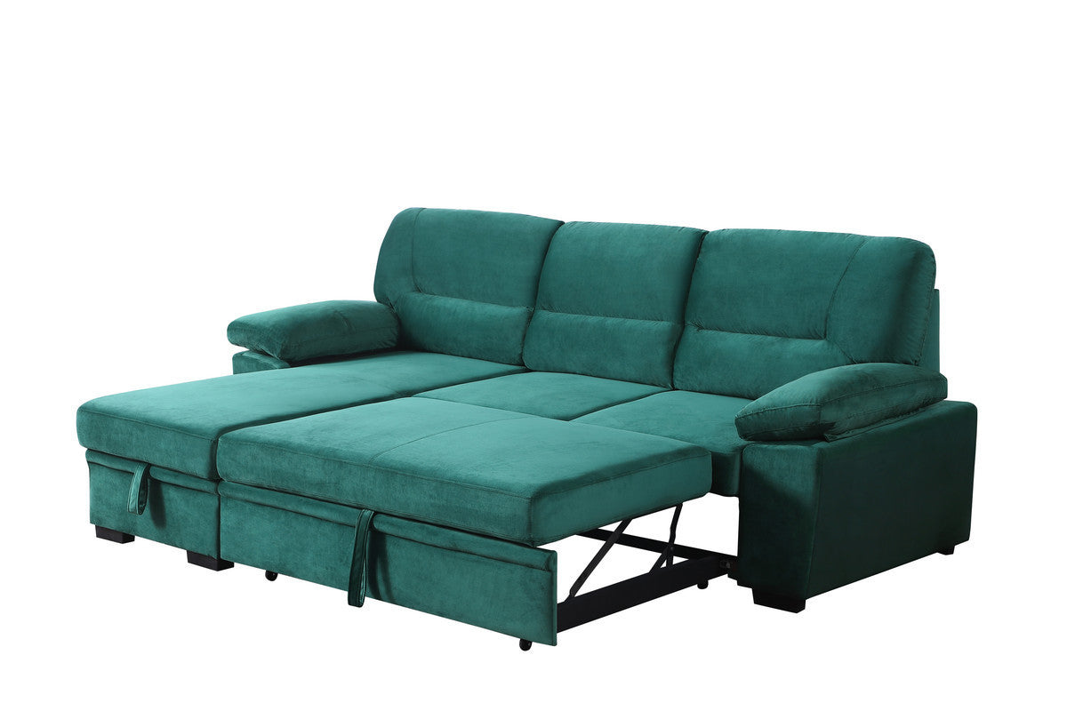 Kipling Velvet Sectional Sofa