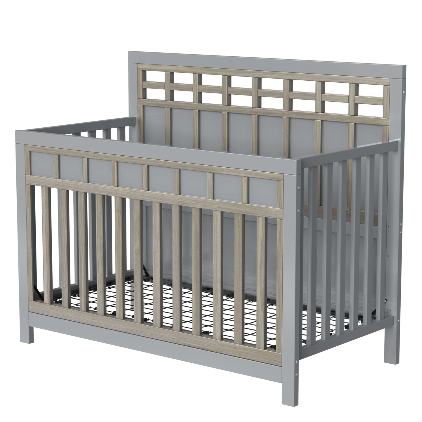 Gray Bear Crib