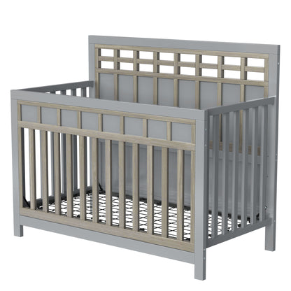 Gray Bear Crib