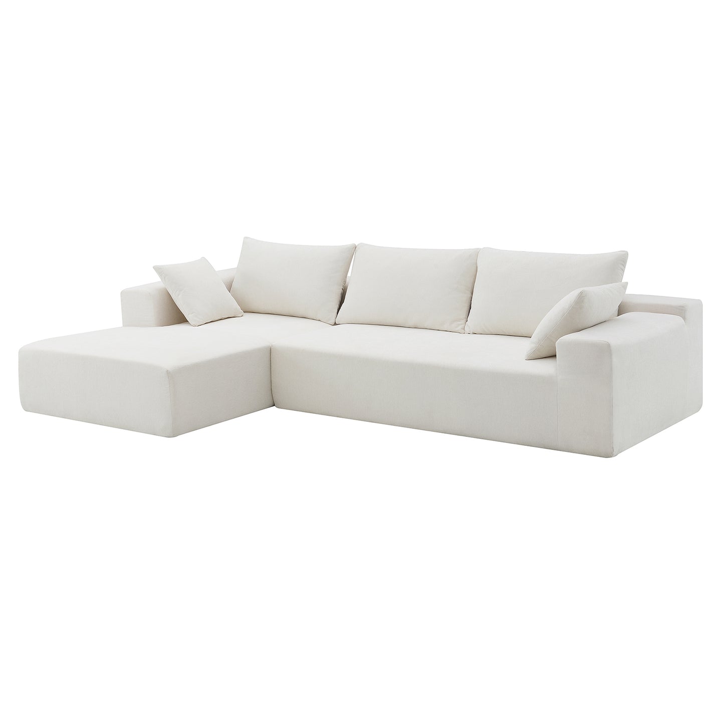 Oscar Cream 2 Piece Modular Sectional