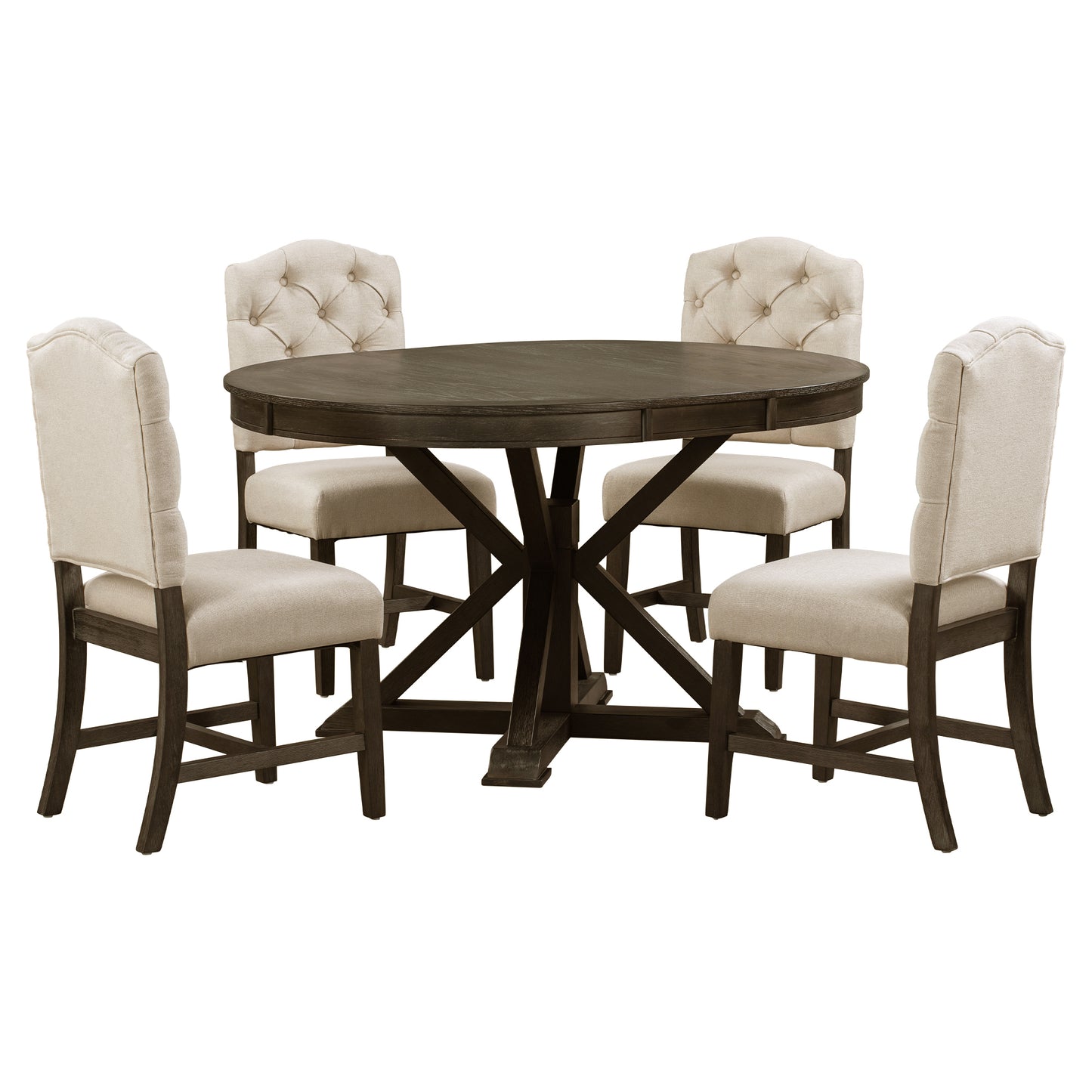 Ashley 5 Piece Dining Table Set (espresso)