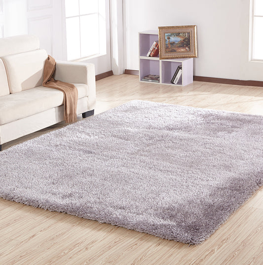 Chubby Shaggy Silver Area Rug 8X11