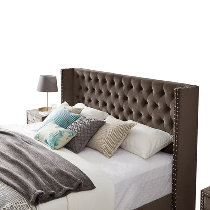 Caine King Bed (brown)