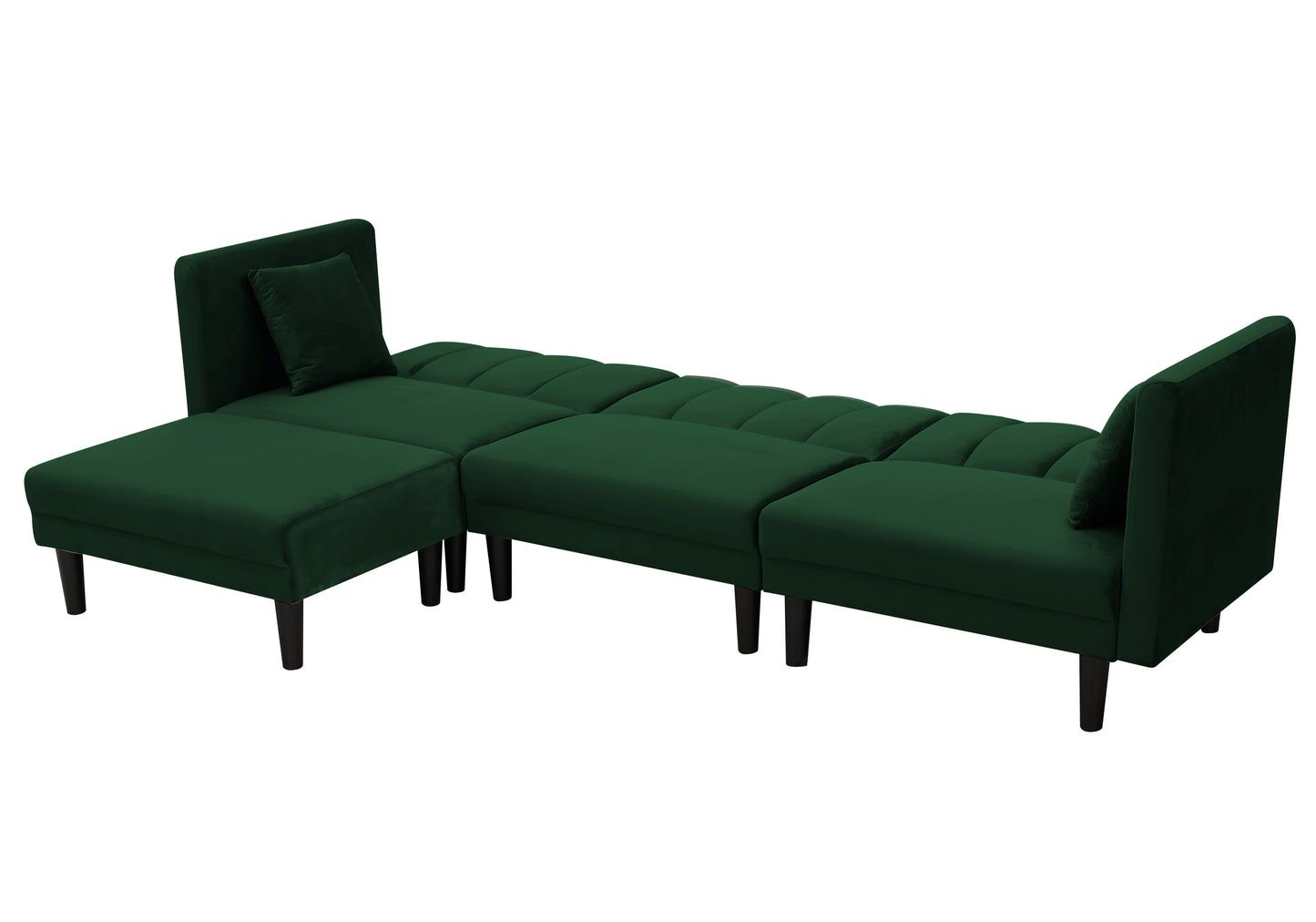 Philipa Velvet Sofa (dark green)