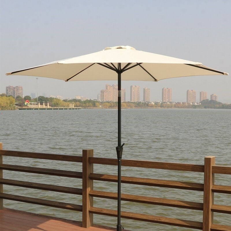 9' Pole Umbrella With Carry Bag (cream)