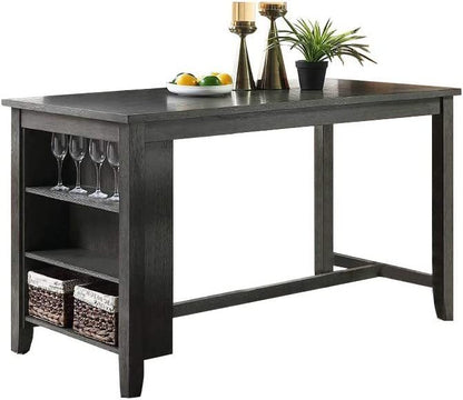 Modern Contemporary Gray 5-Piece Counter Height Dining Table