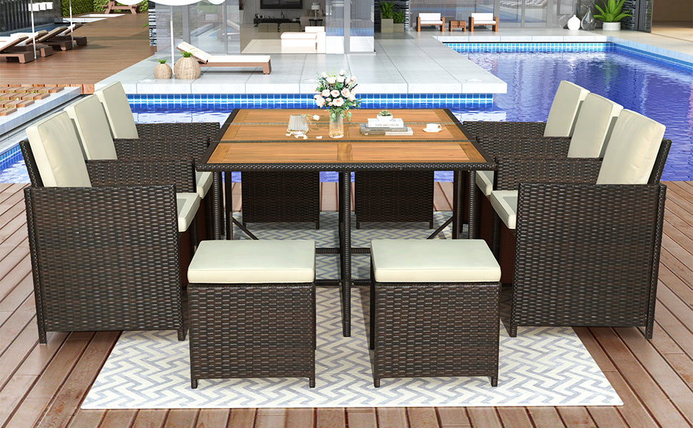 11-Piece Outdoor Dining Table Set