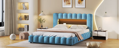 Tululla Queen Bed (light blue)