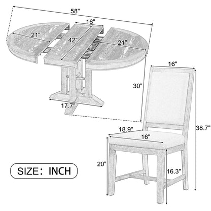 Makena 5 Piece Dining Table Set