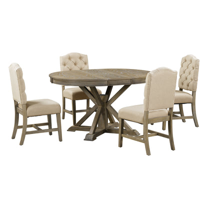 Ashley 5 Piece Dining Table Set (natural)