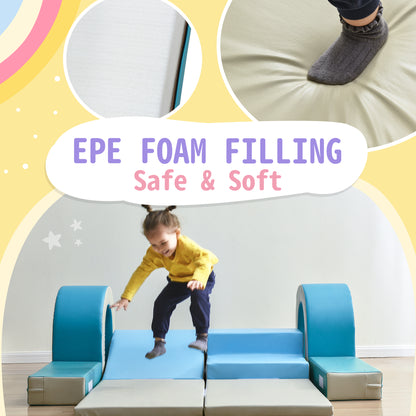 Soft Climb and Crawl Foam Play Set 10 in 1