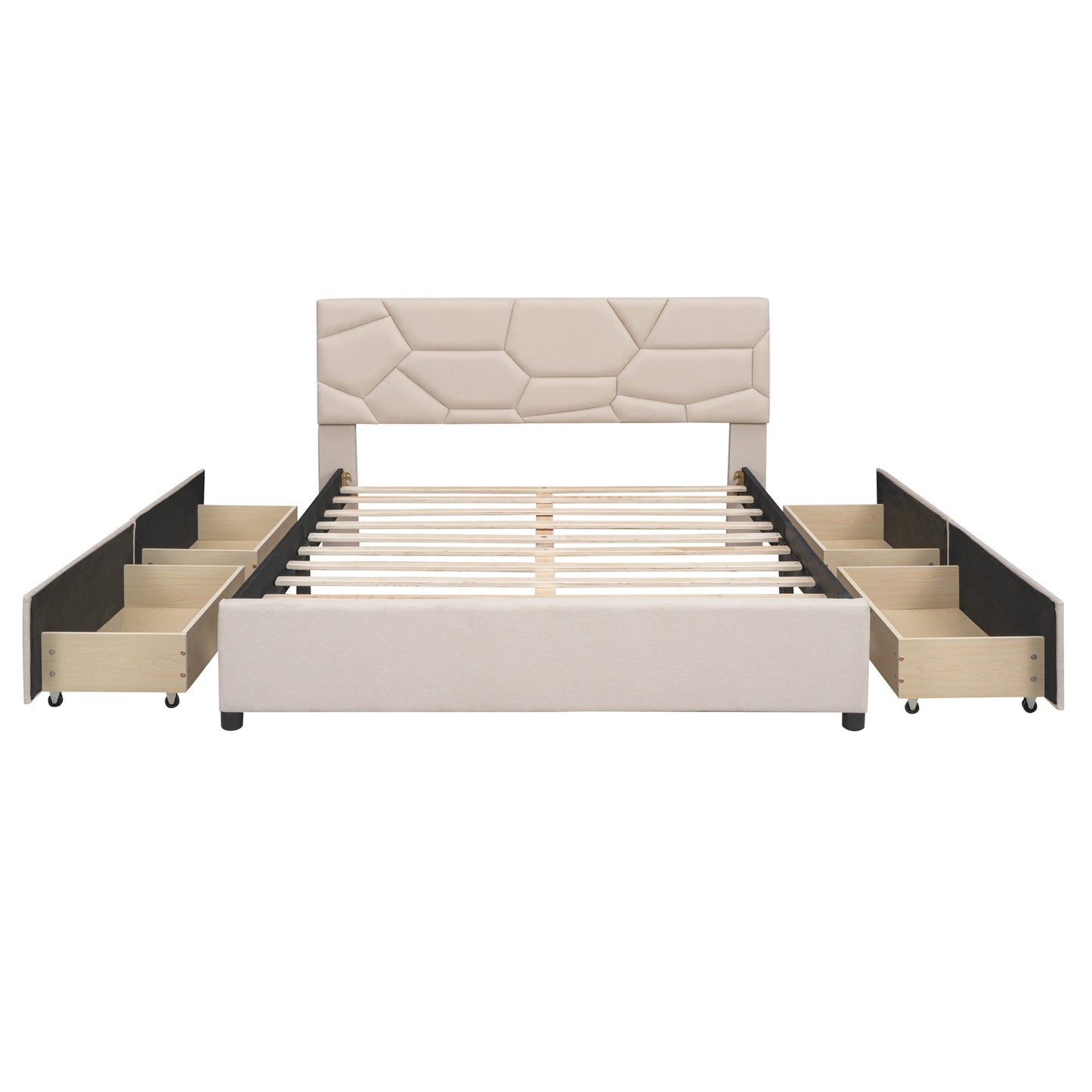 Maia Queen Bed (beige)