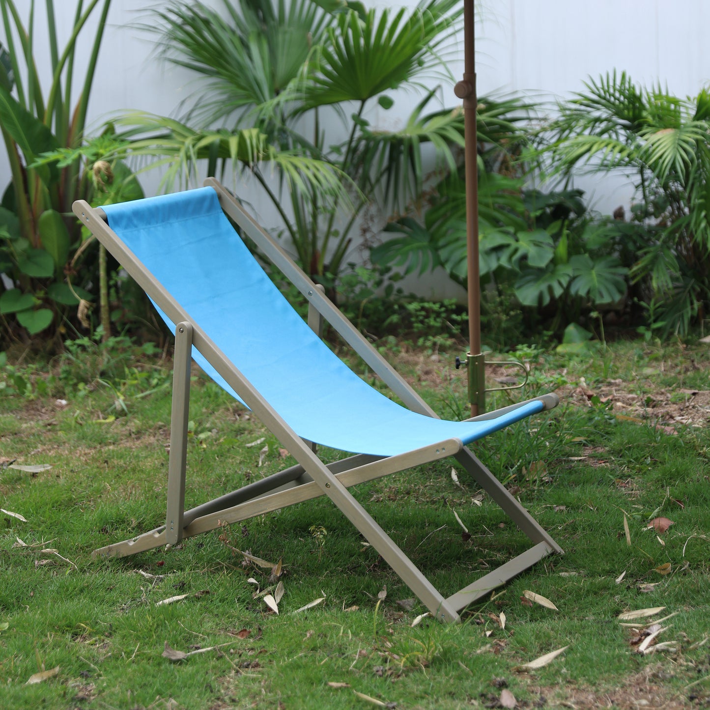 Beach Sling Lounge Chair Set of 2 (blue)