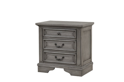 Grace Queen 4 Piece Bedroom Set in Gray