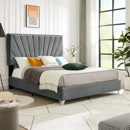 Sun Queen Bed (gray)