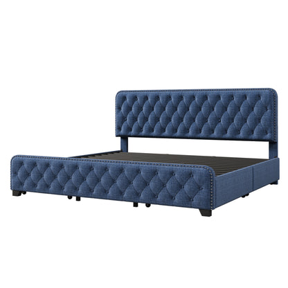 Hazel King Bed (blue)