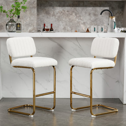 Madison Ivory 27" Bar Stools, Set of 2