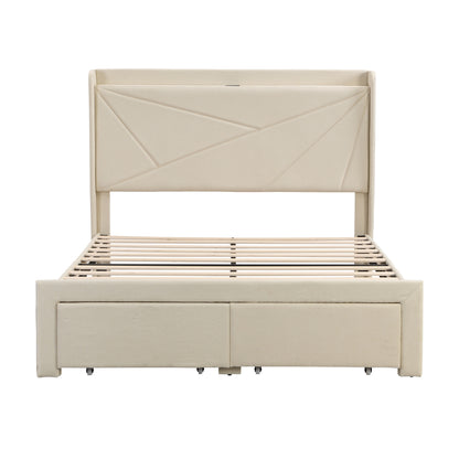 Noah Full Bed (beige)