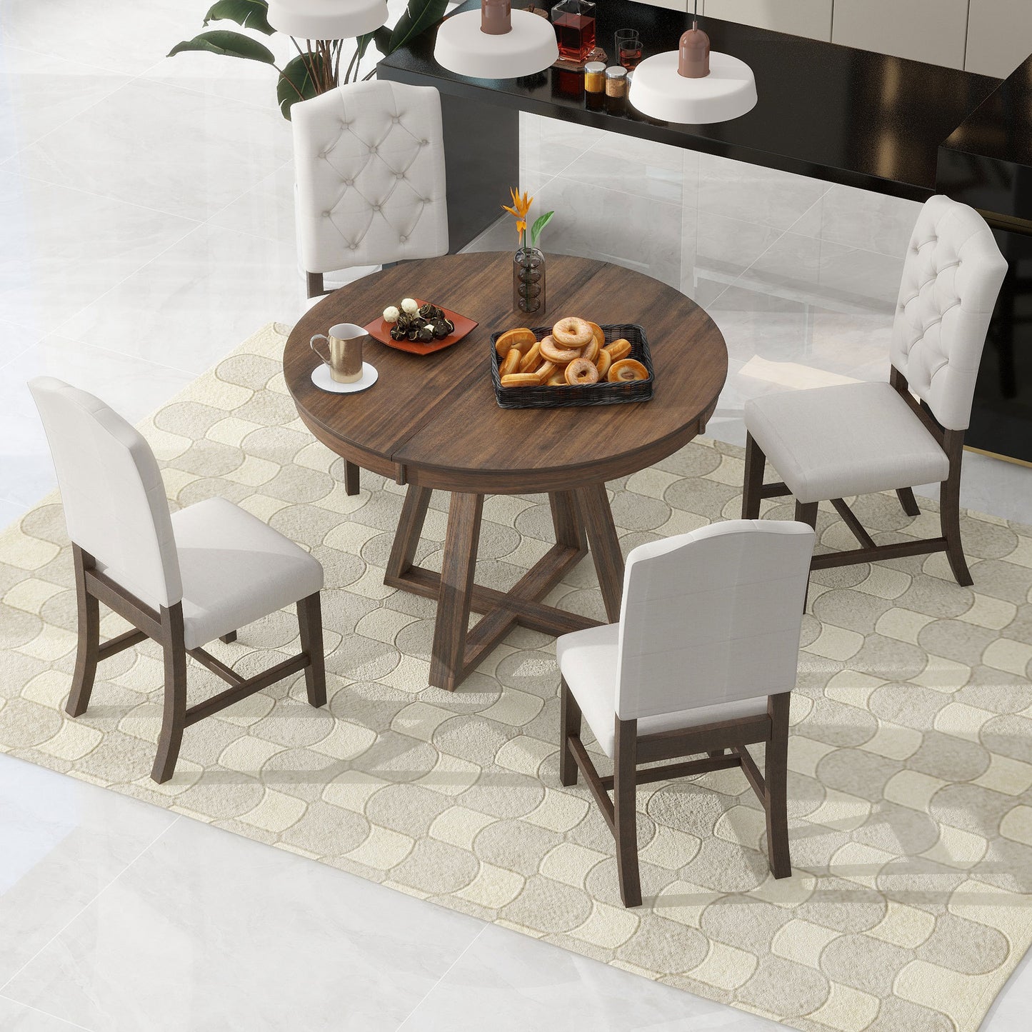 Parris 5 Piece Dining Table Set