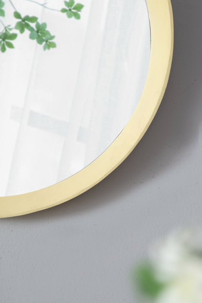 Mango Cream Wood Wall Mirror