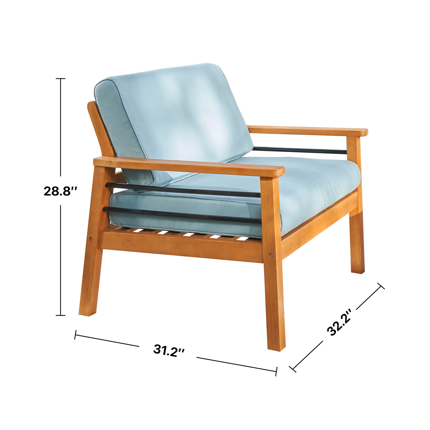 Gloucester Contemporary Outdoor Wood Chair