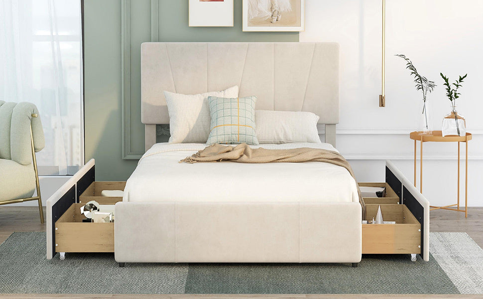 Eco Storage Full Bed (beige)