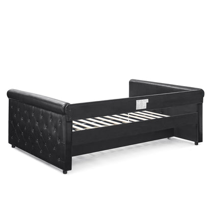 Cassia Black Daybed with Trundle (full/twin)