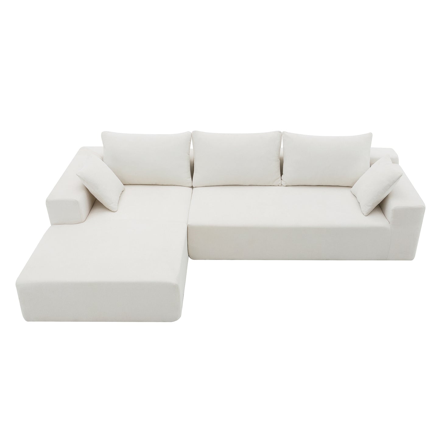 Oscar Cream 2 Piece Modular Sectional