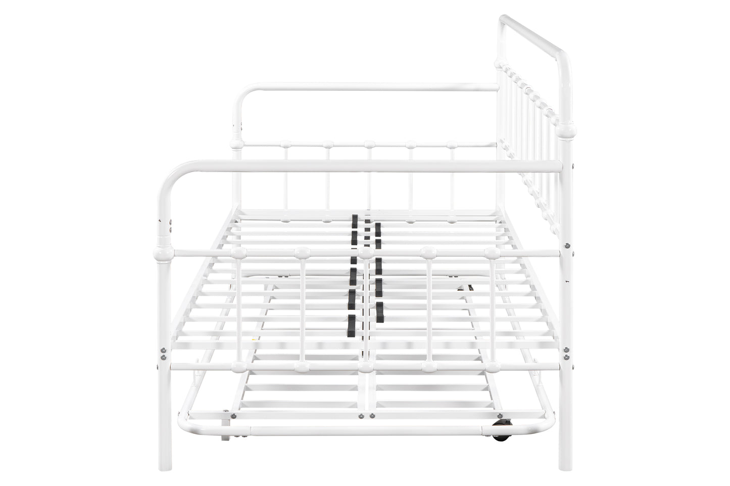 Metal White Daybed with Trundle Frame (twin)