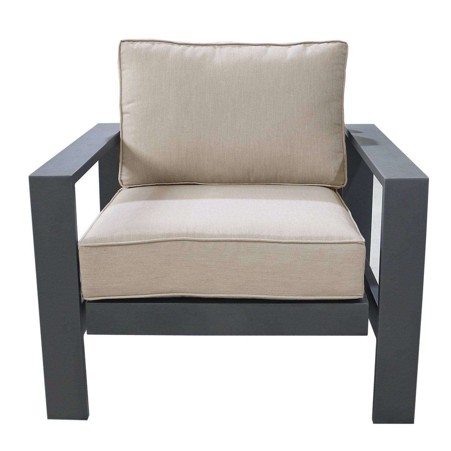 Club Chair, Powdered Pewter