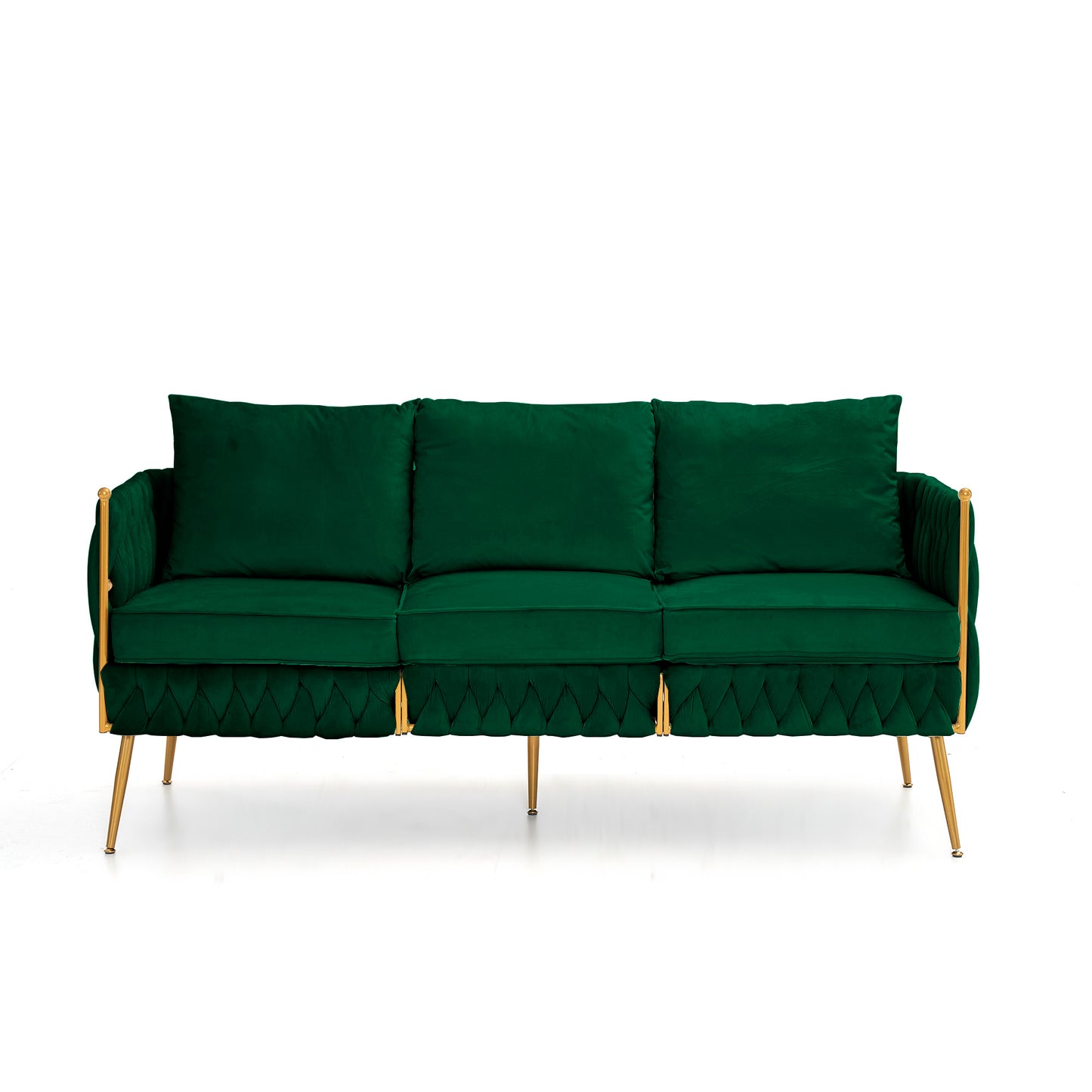 Denny Green Velvet 2 Piece Sofa and Love Seat
