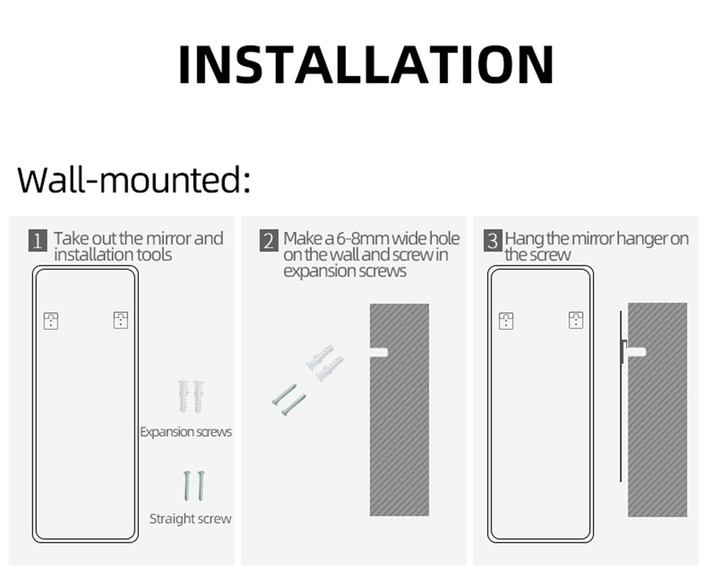 Full Length Halo LED Mirror