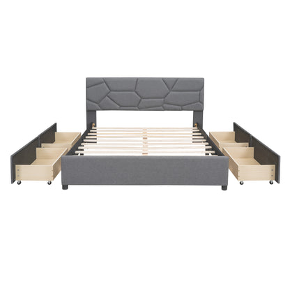 Maia Queen Bed (gray)