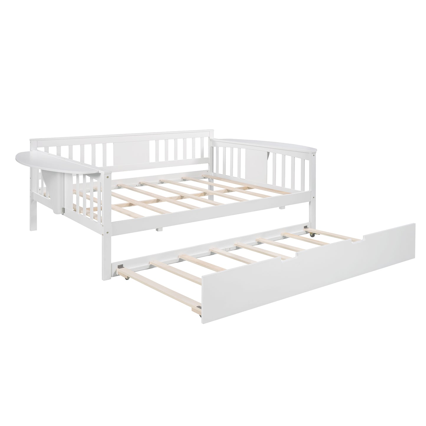 Wooden White Daybed with Trundle (full/twin)