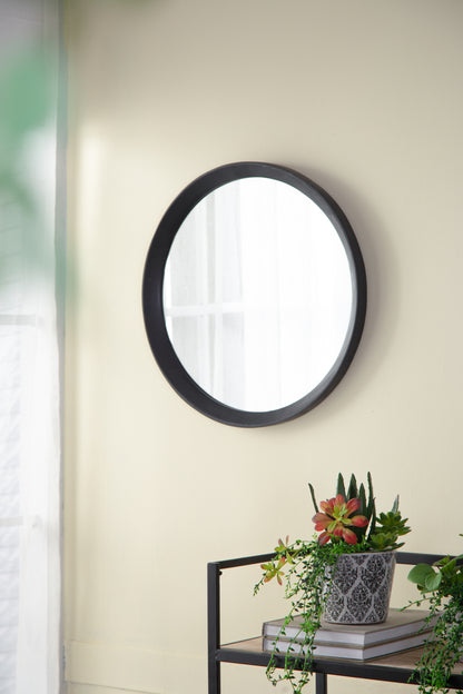 Mango Black Wood Wall Mirror