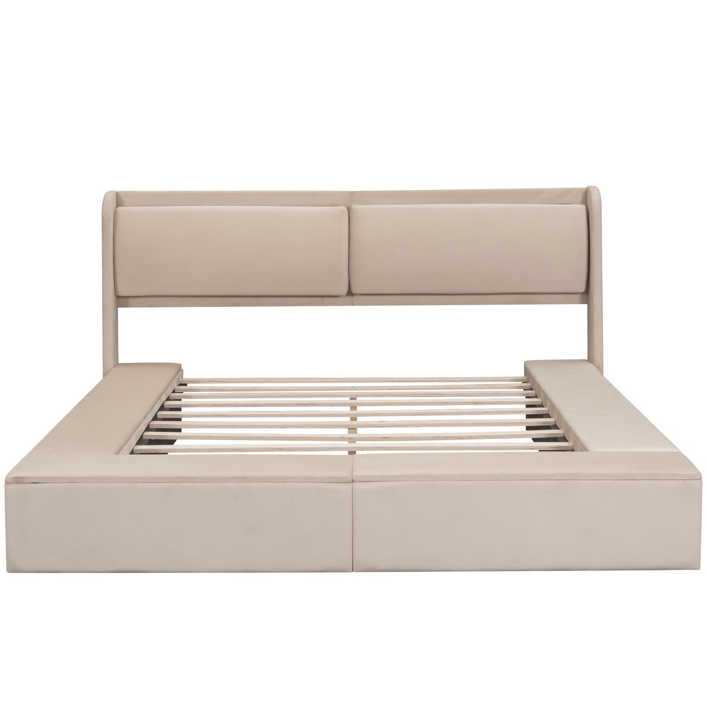 Erion Queen Bed (beige)