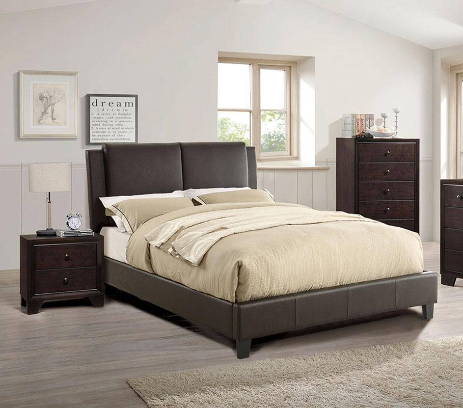 Enya C. King Bed (brown)