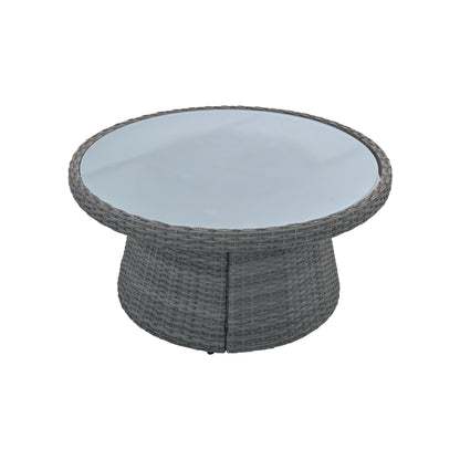 10-Piece Outdoor Sectional Half Round (light gray)