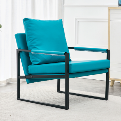 Alexis Cyan Accent Chairs, Set of 2