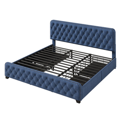 Hazel King Bed (blue)