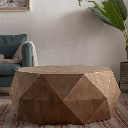 38"Three-dimensional Embossed Coffee Table