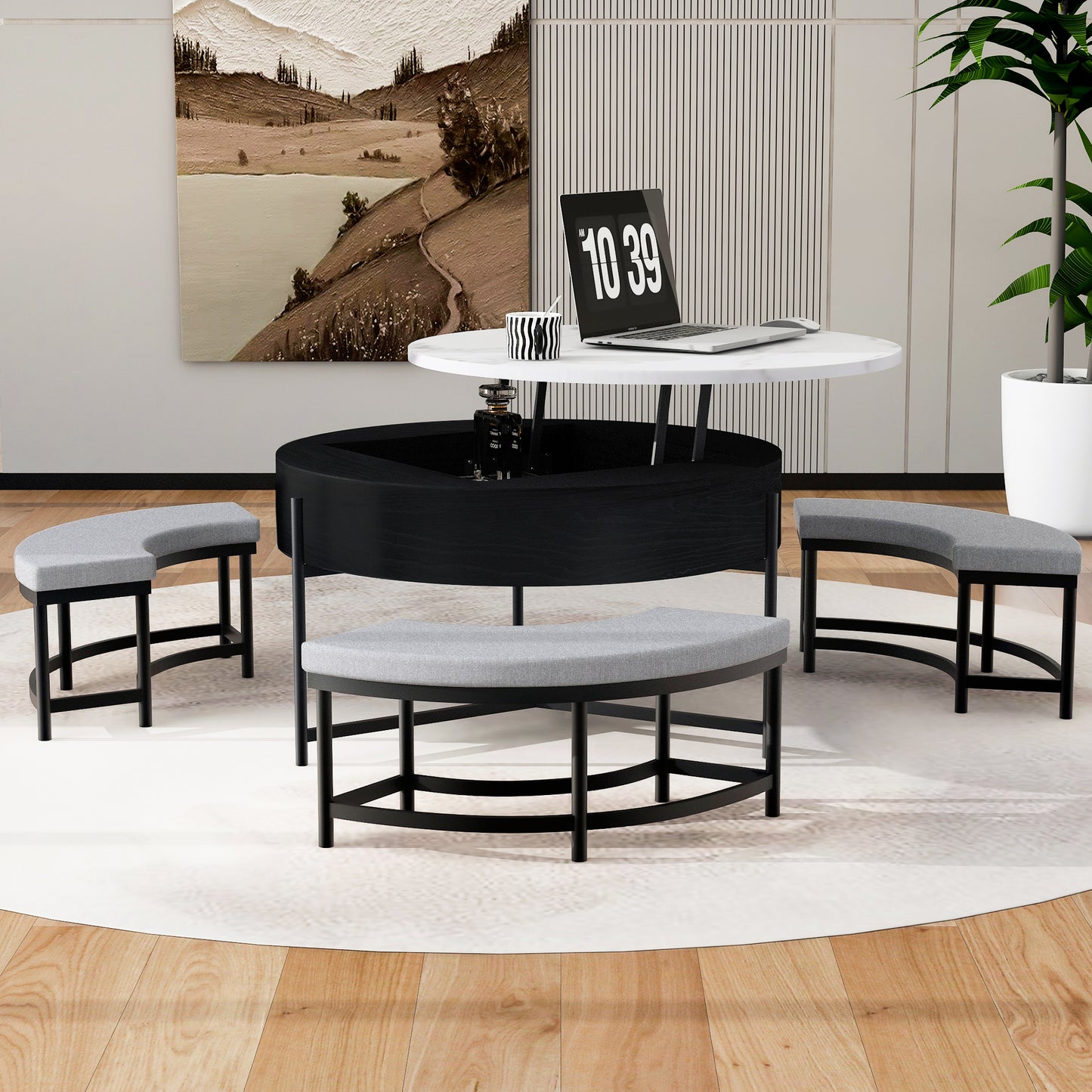 Lift-Top Coffee Table with Storage