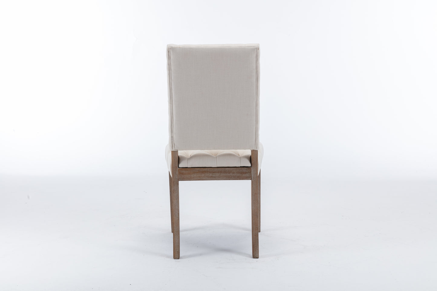 Buttoned Cream Dining Chair (set of 2)