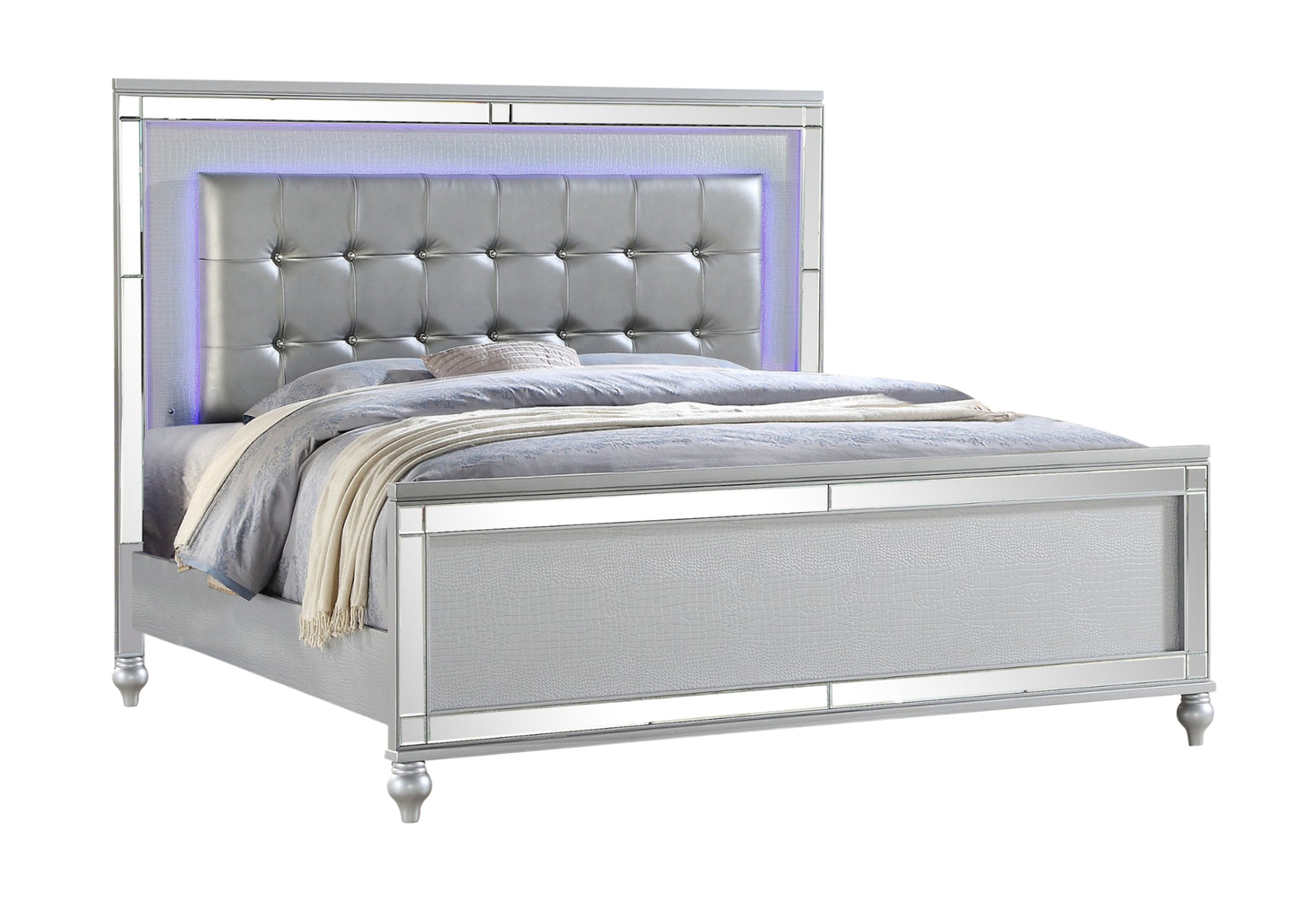 Sterling King Bed (silver)