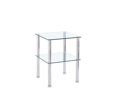 2 Layer Glass Side & End Table
