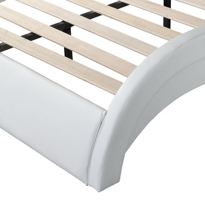 Wave Queen Bed (white)