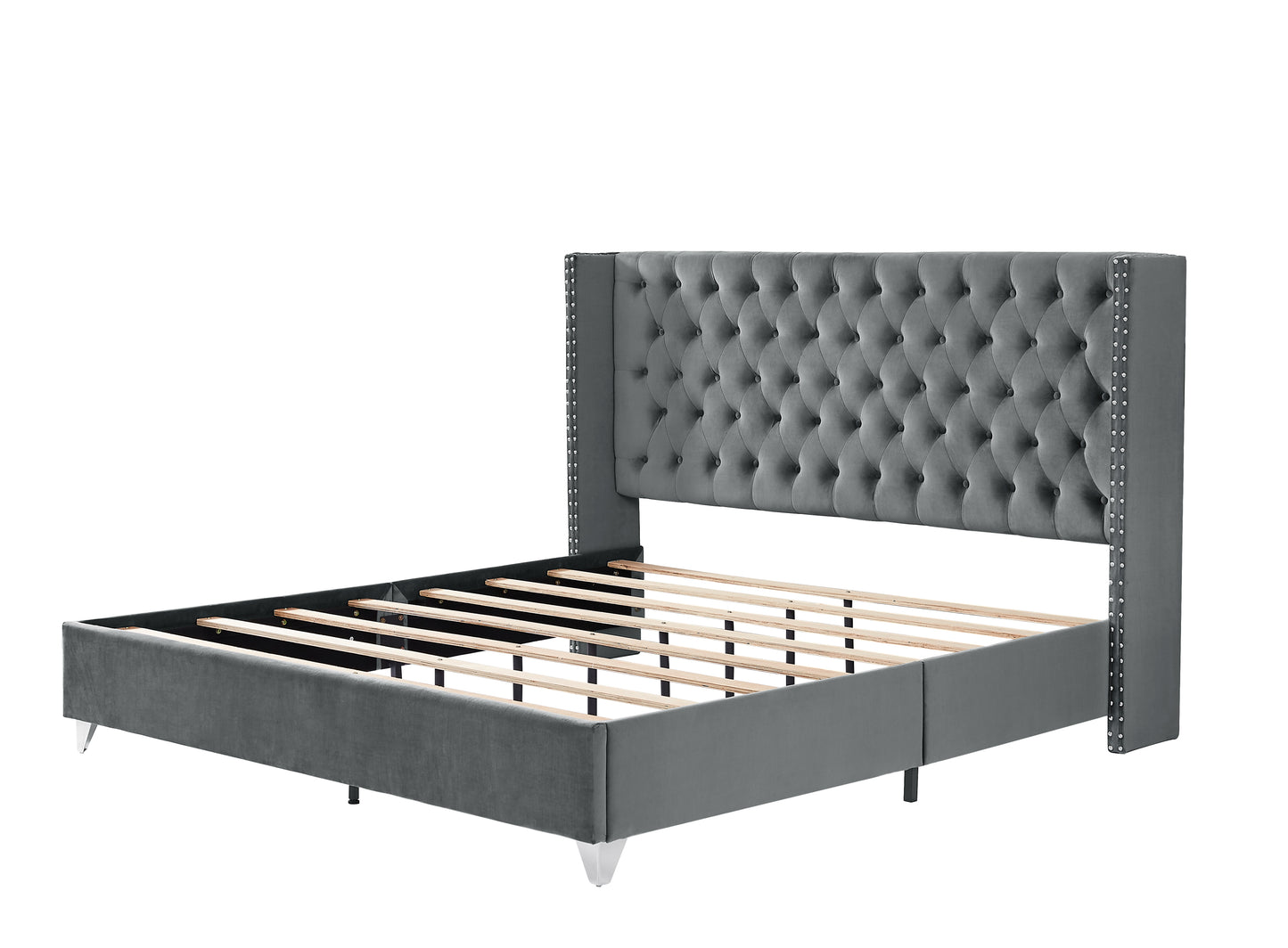 Caine King Bed (gray)